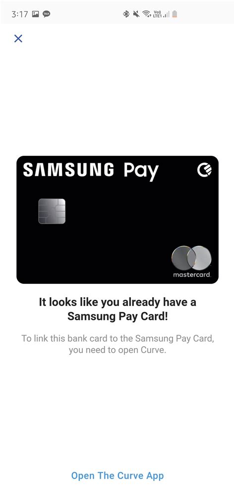 samsung pay card not showing up